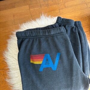Aviator Nation Logo Sweatpants -Charcoal
